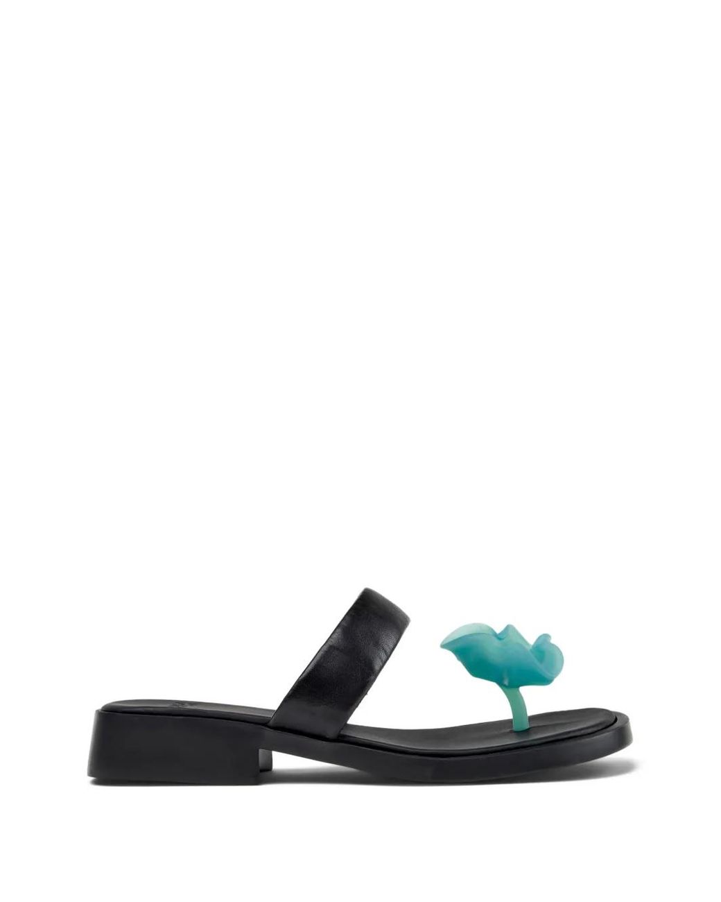 Camper White Dana Floral-Appliqué Sandals