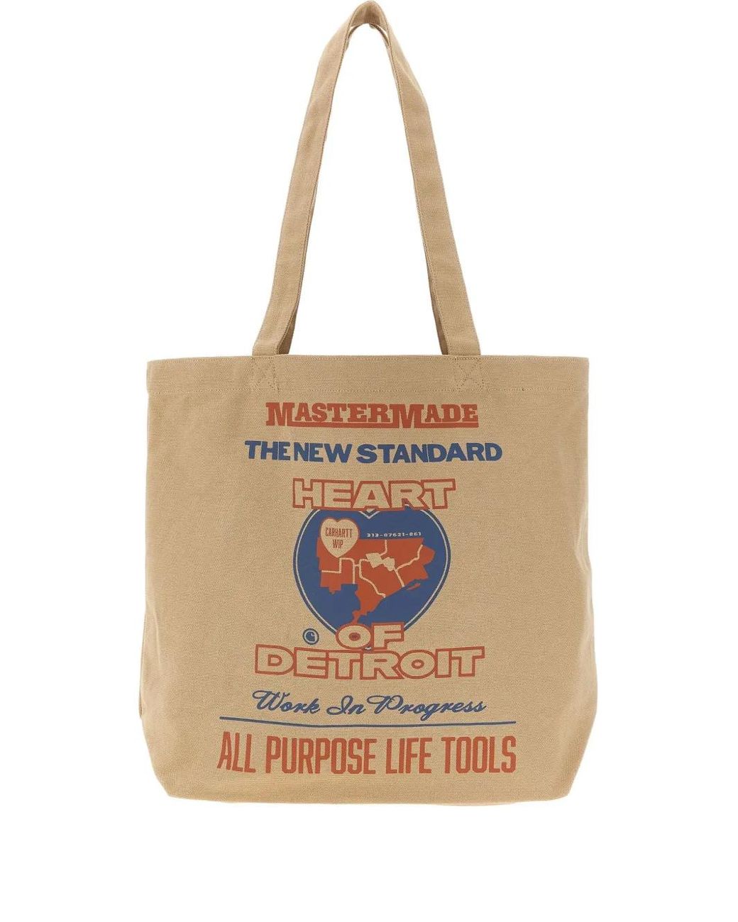Carhartt Natural Graphic-Print Tote Bag for men