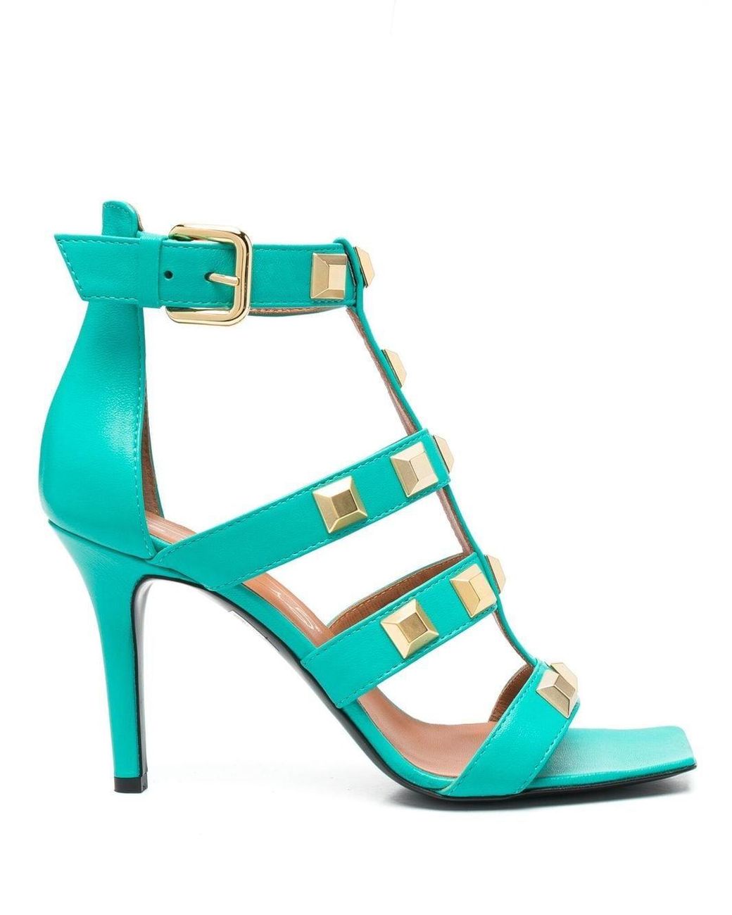 Leather Studded 95mm Sandals 