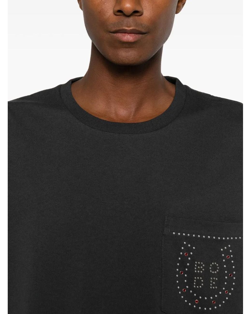 Bode Black Stud-Embellished T-Shirt for men