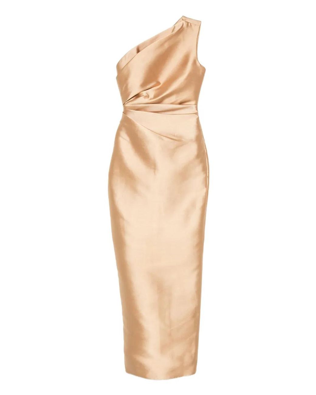 Solace London Natural Kira Midi Dress