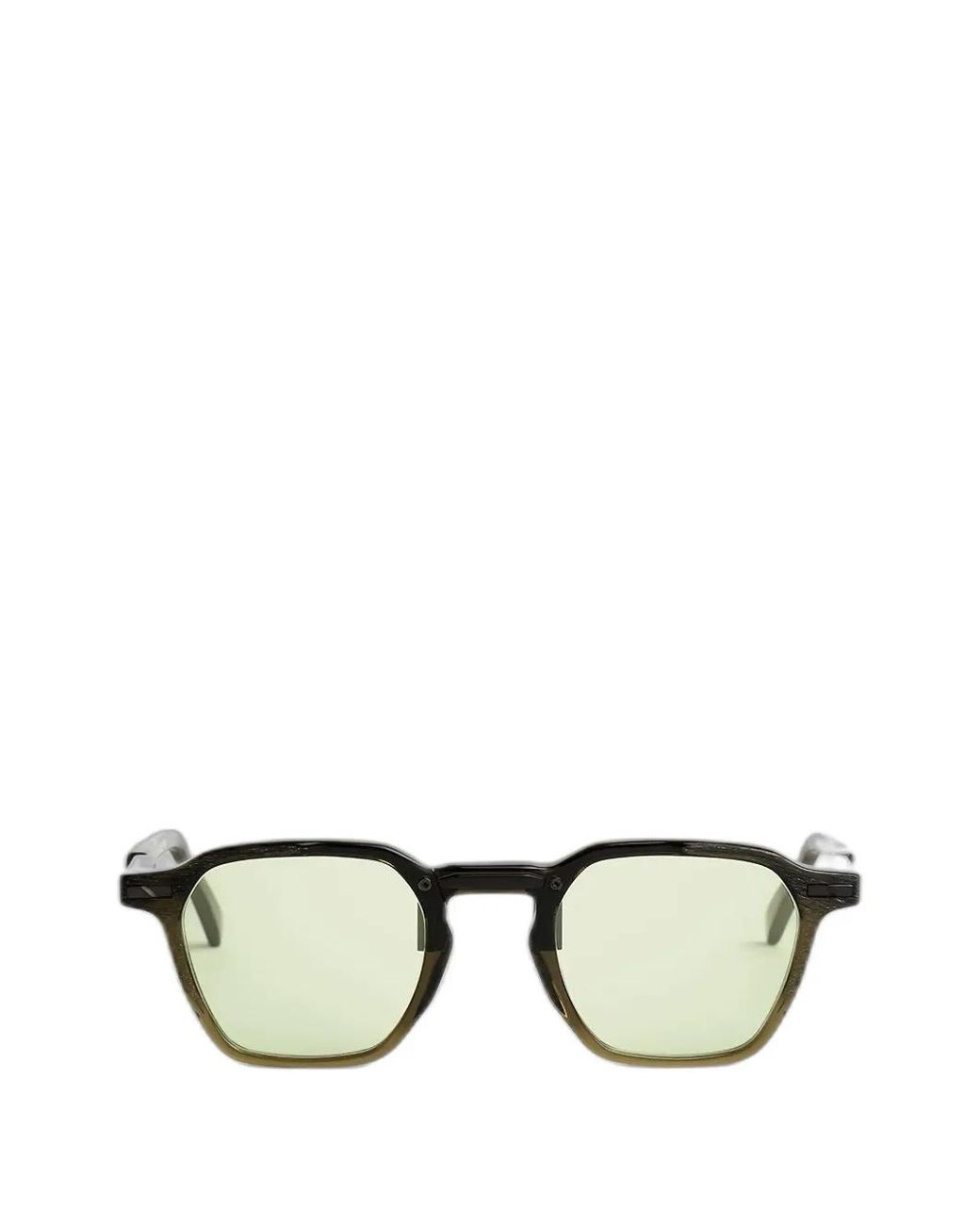 Movitra Green Alias C3 Geometric-Frame Sunglasses