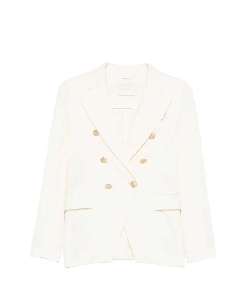 Circolo 1901 White Blazer À Boutonnière Croisée