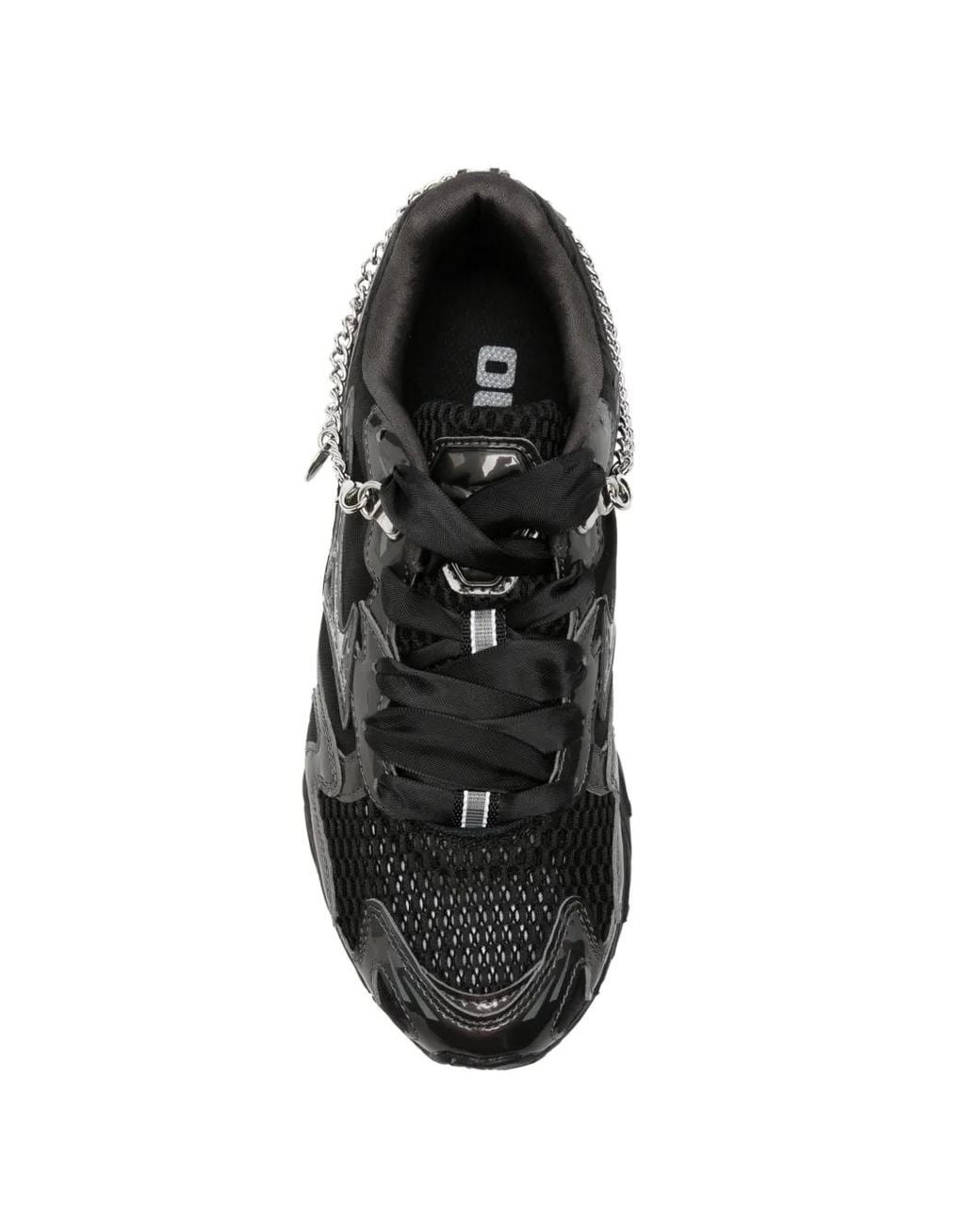 Mizuno Black Chain-Link Mesh Sneakers