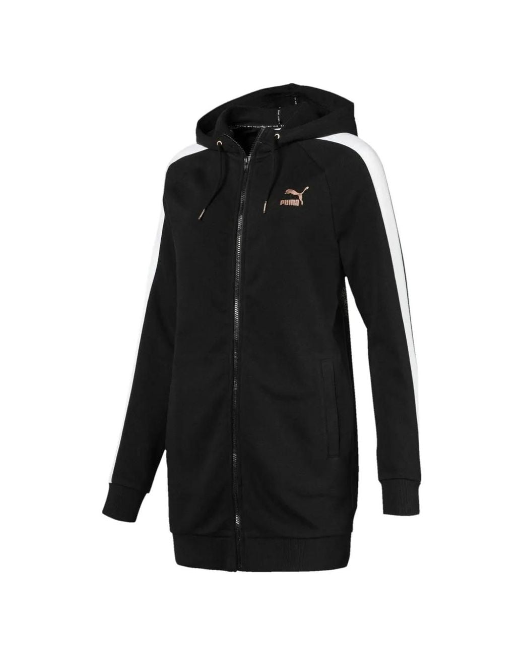 Sudadera Con Capucha Y Cremallera PUMA de color Black