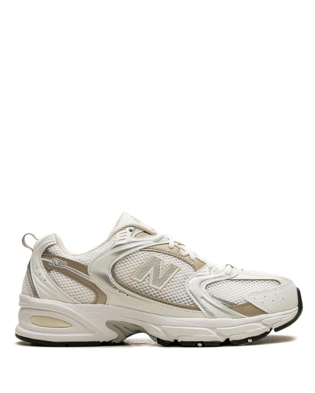 New Balance White 530 Stoneware Linen"