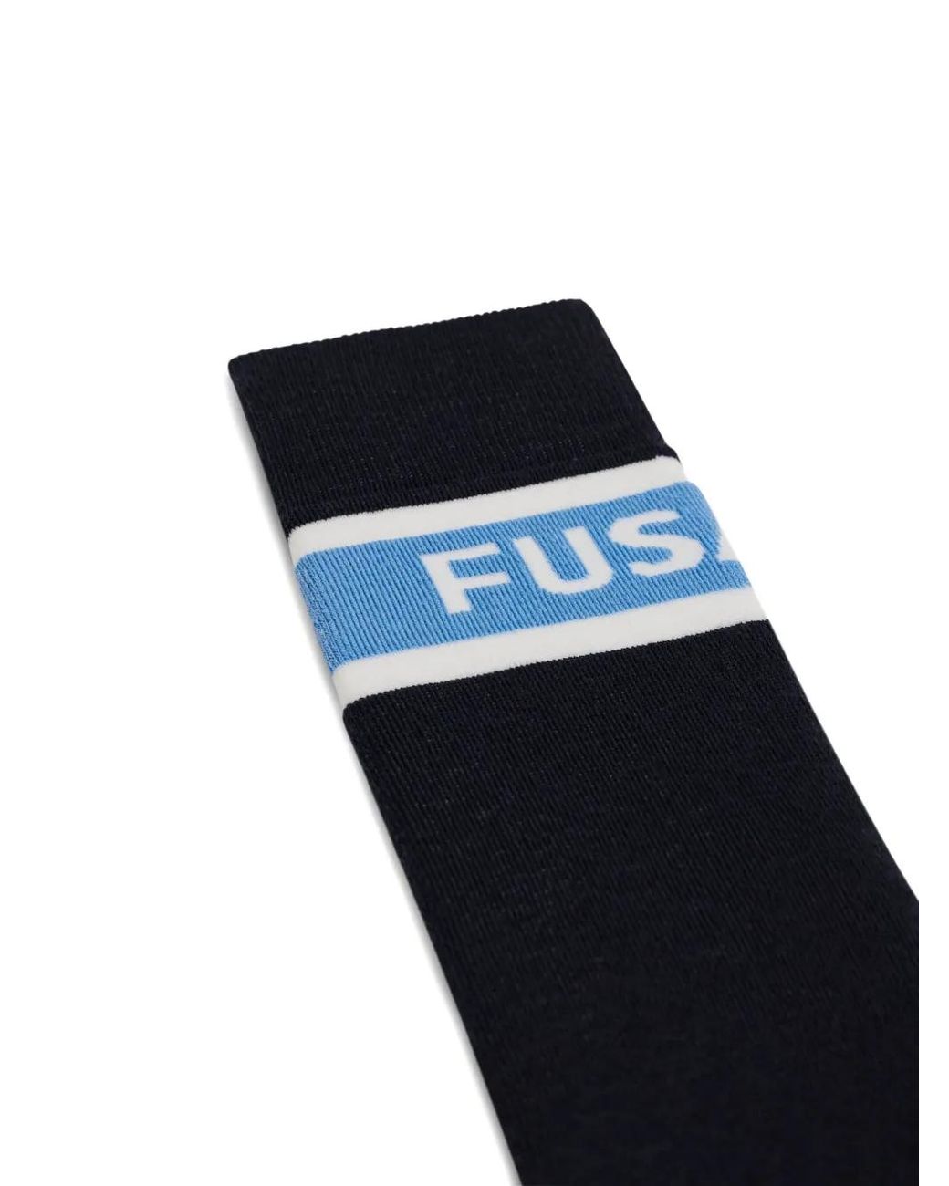 Fusalp Blue Colour-Block Jacquard Socks