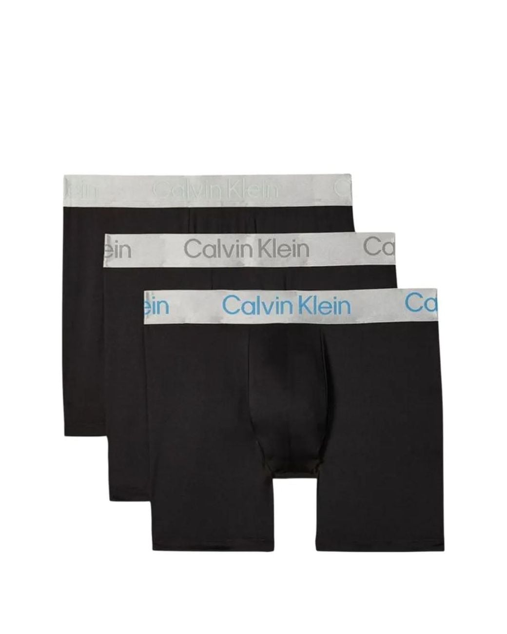 Calvin Klein Black Logo-Waistband Boxers (Set Of Three) for men