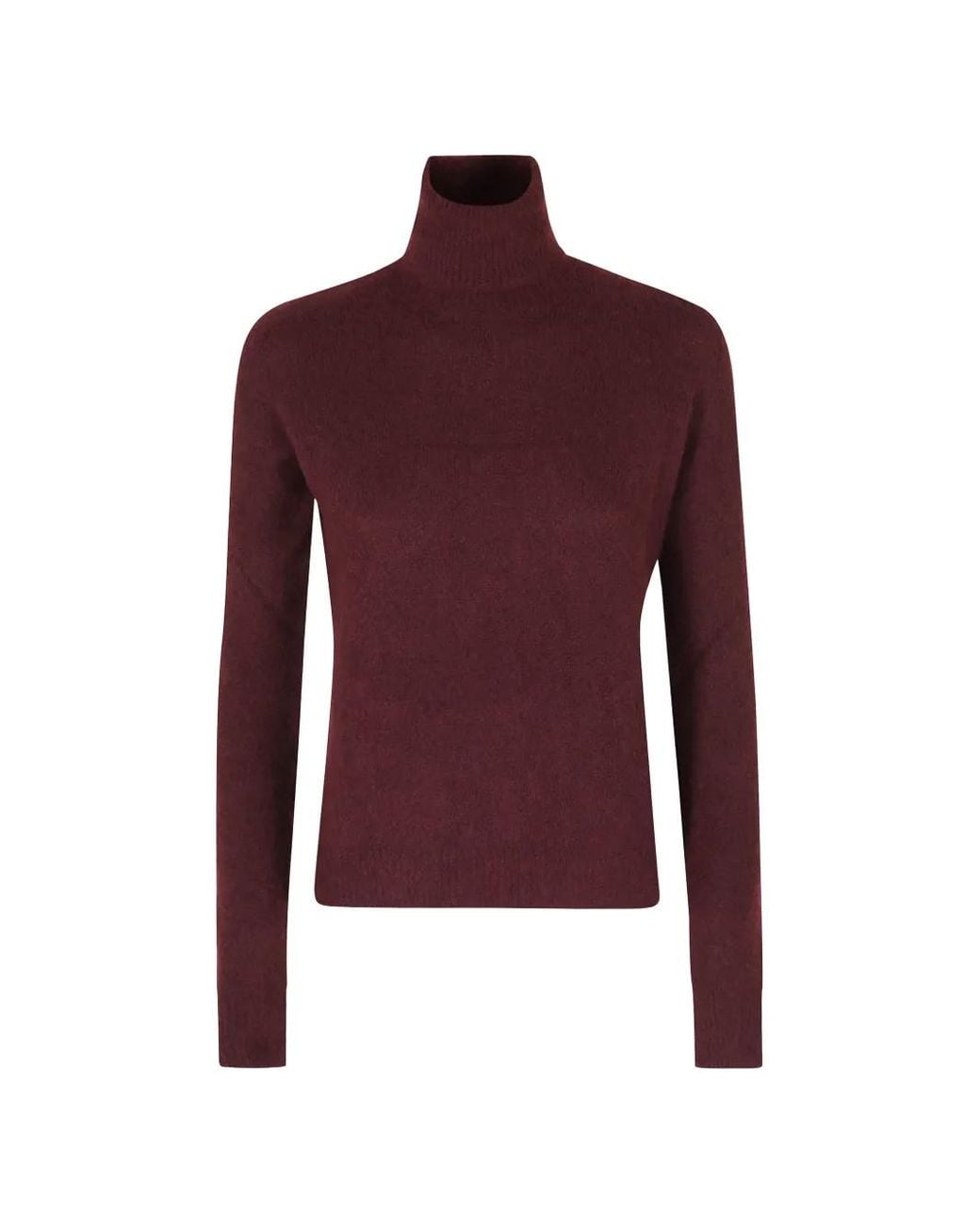Roberto Collina Red Roll-Neck Cashmere Jumper