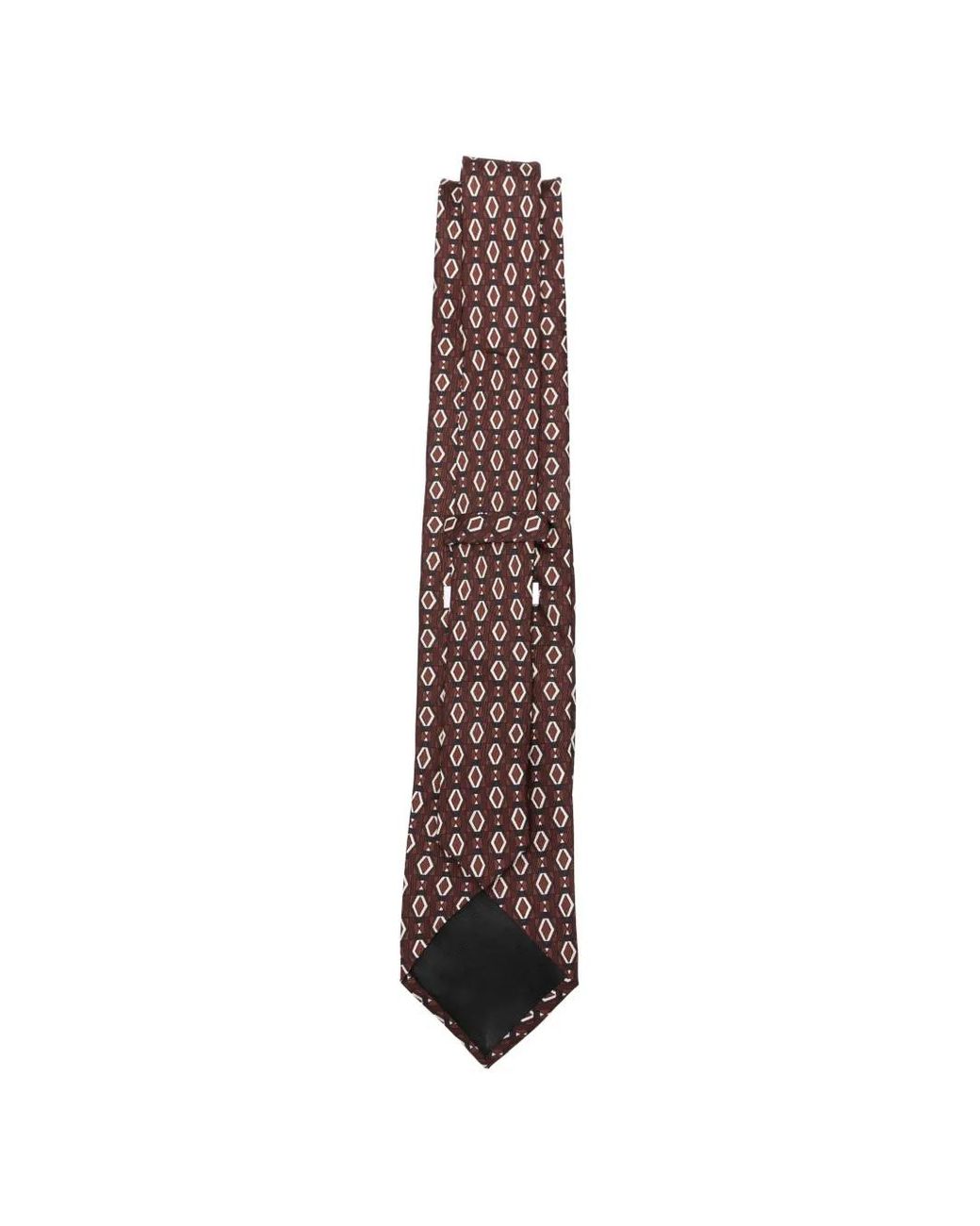 Lardini Purple Geometric-Pattern Tie for men