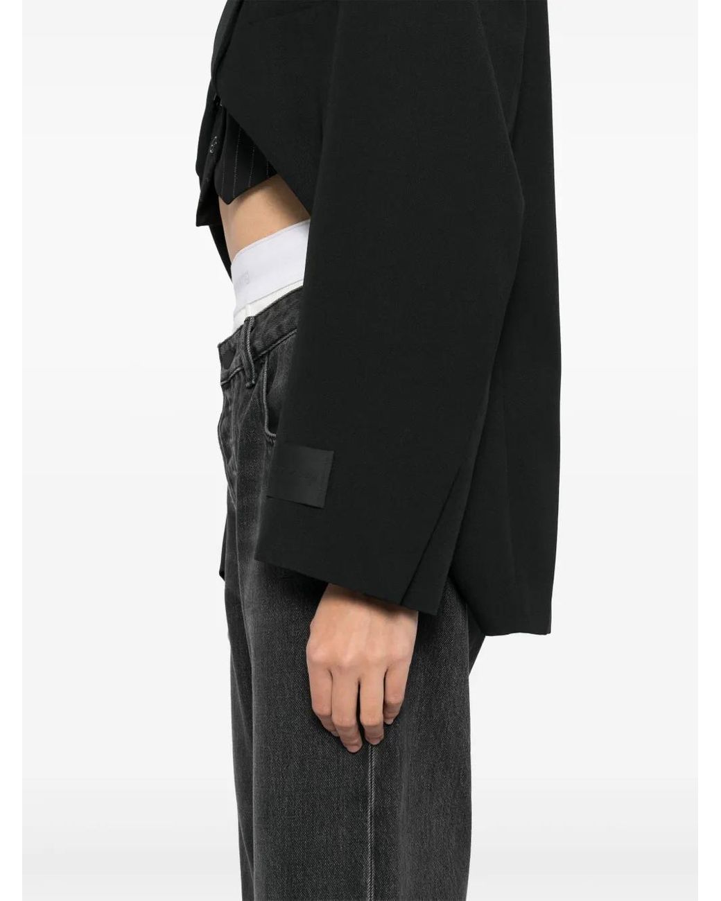 Alexander Wang Black Sakko Mit Schlitz