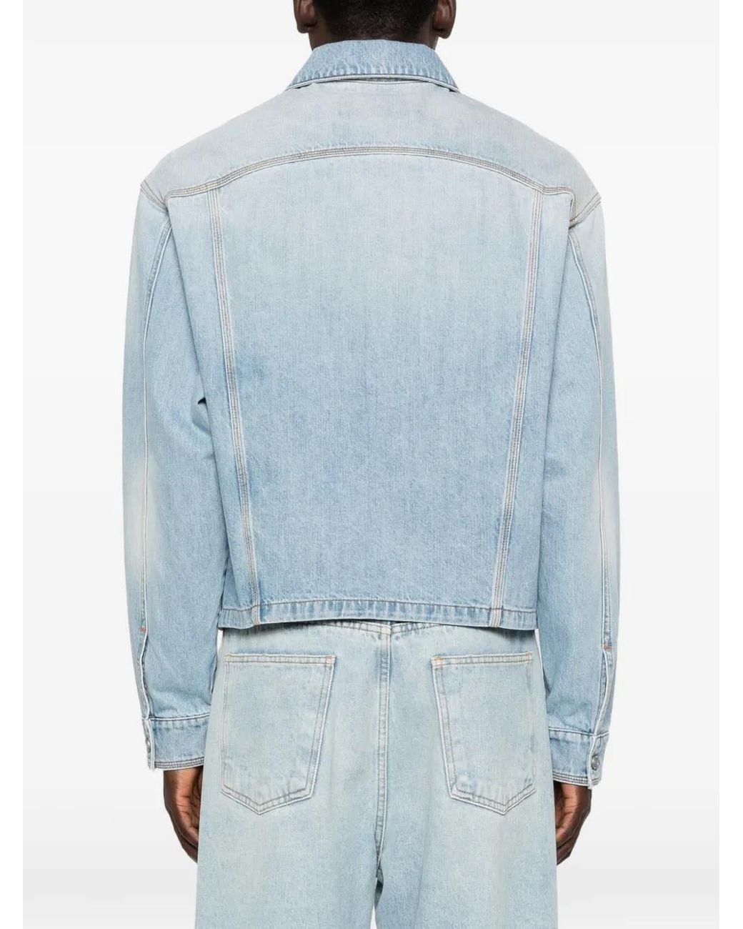 ERL Blue Flap-Pocket Denim Jacket