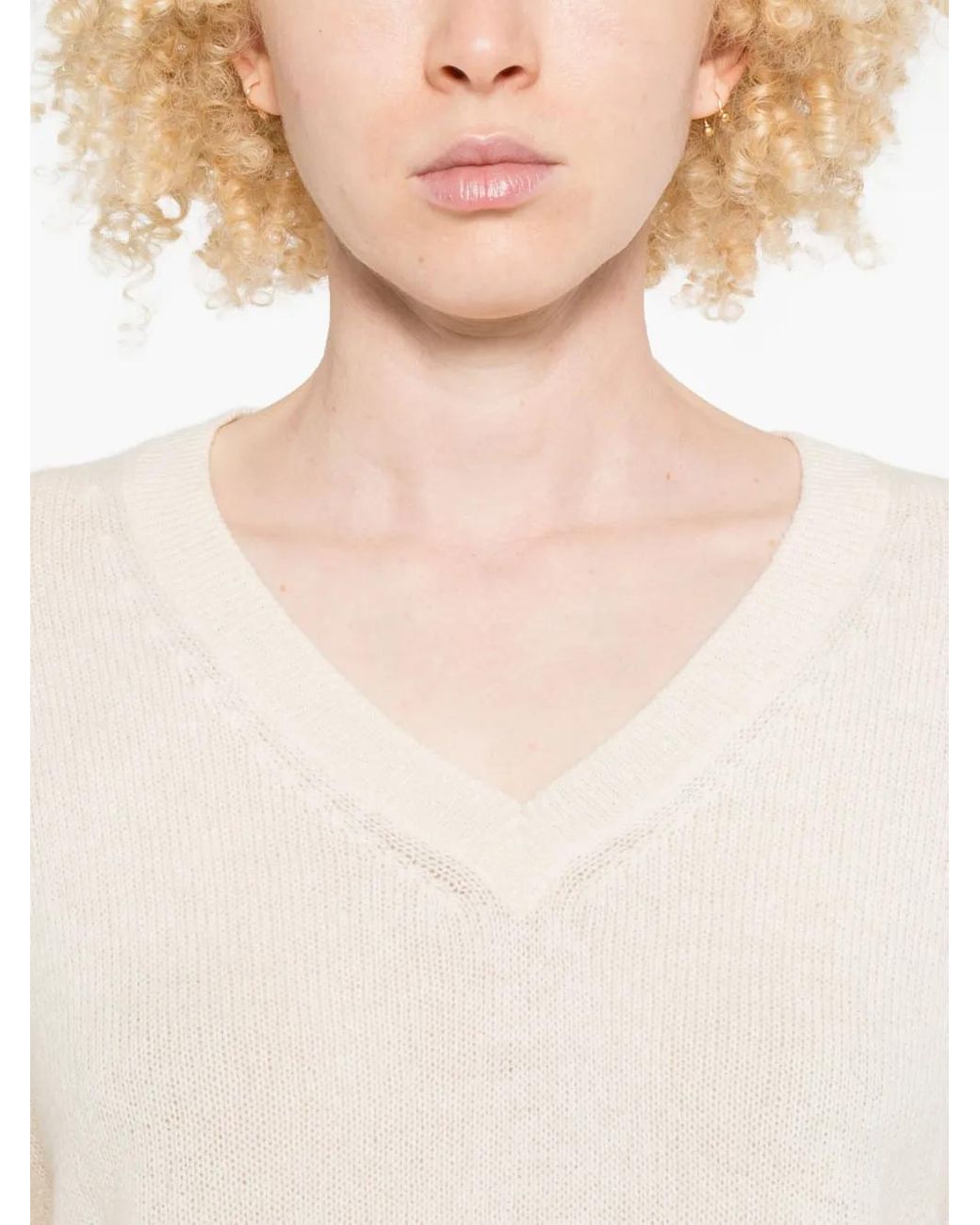 Marc O' Polo Natural V-Neck Sweater