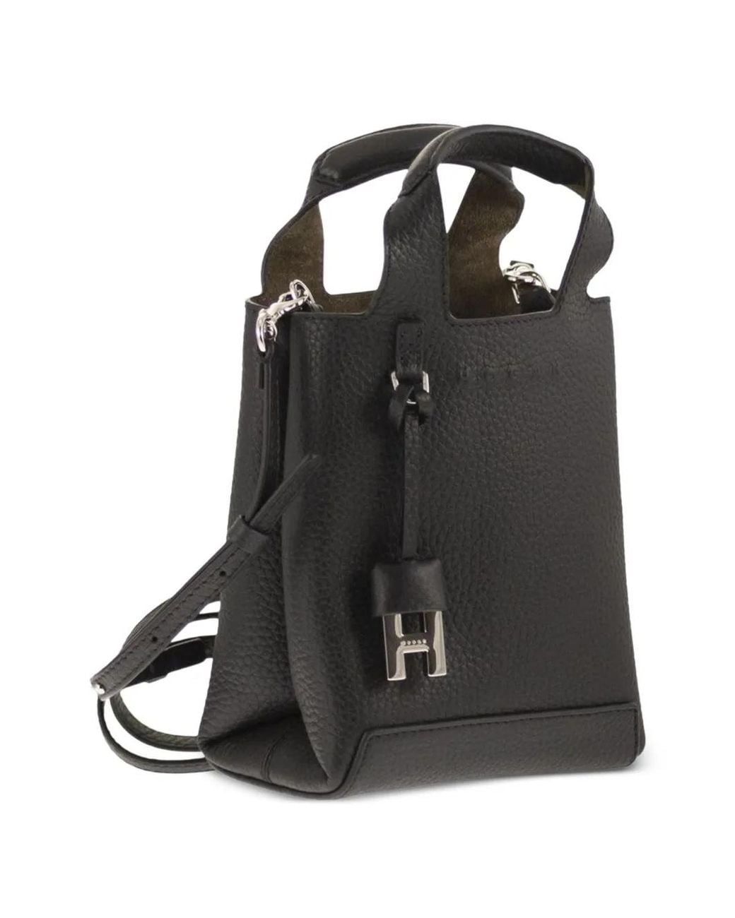 Hogan Black Mini Leather Tote