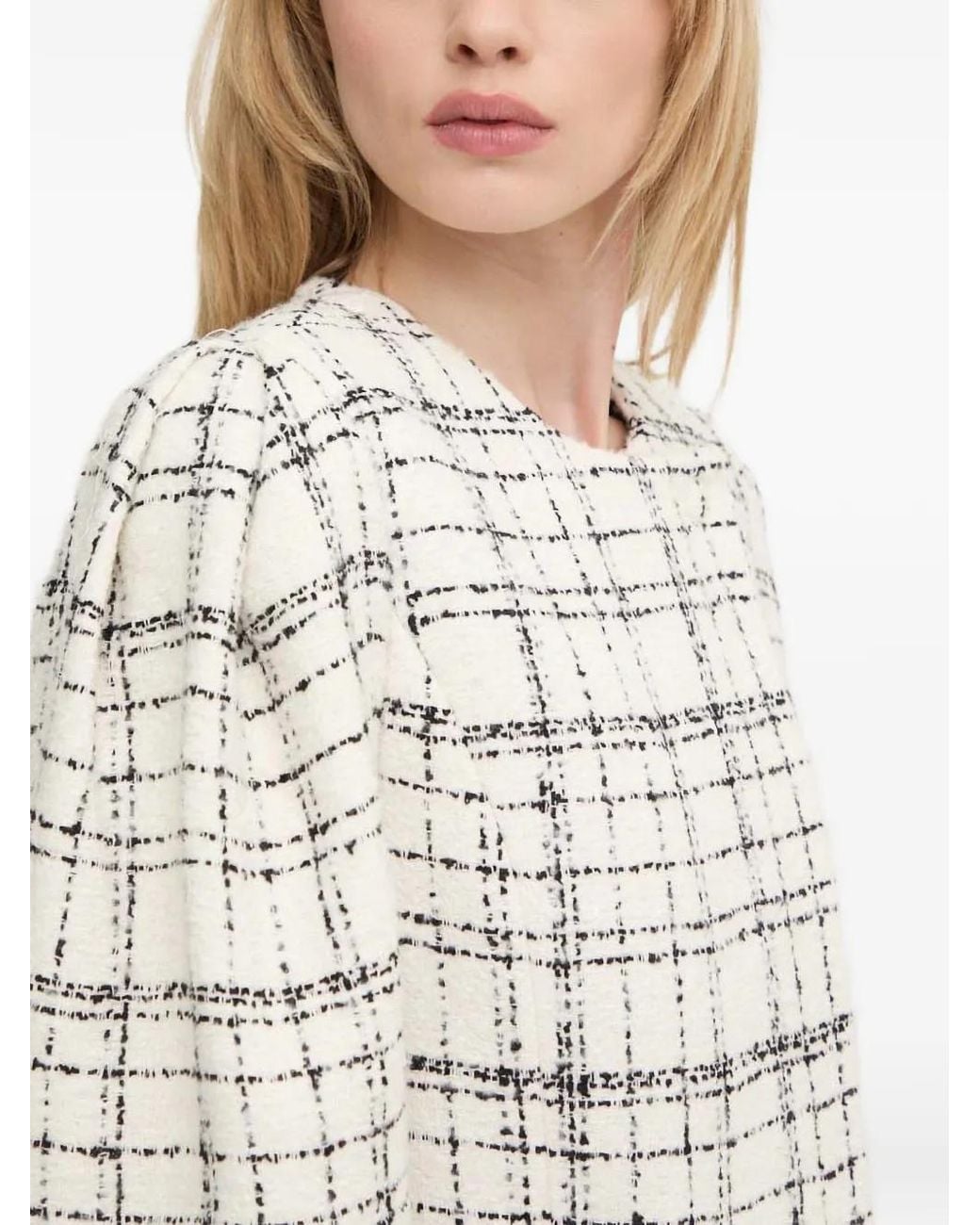 IRO White Plaid Jacket