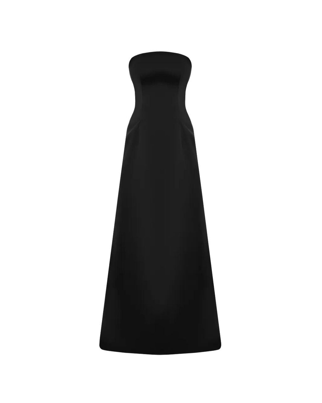 MATTERS STORE Black Diane Strapless Maxi Dress