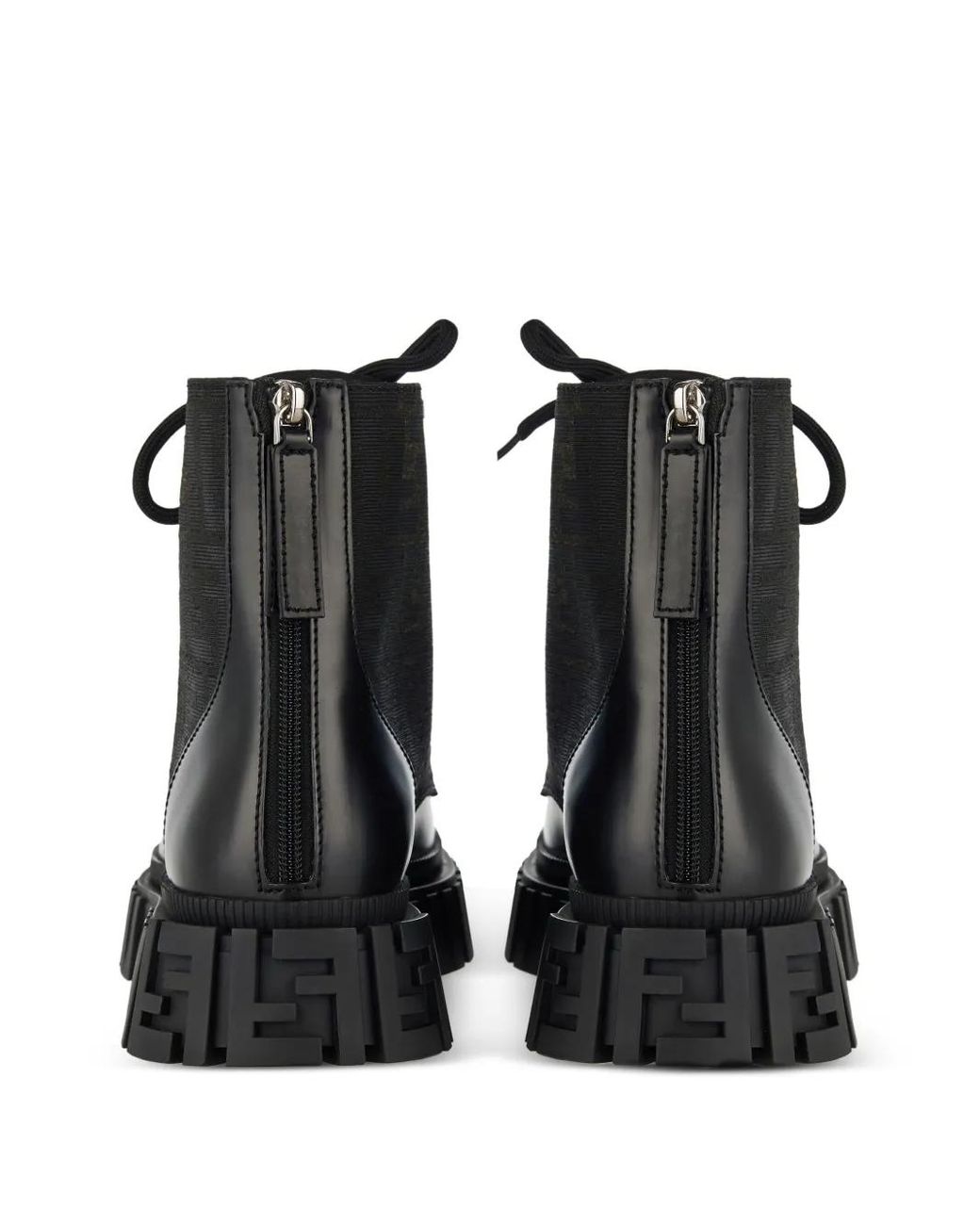 Fendi Force Biker Boots in Black for Men | Lyst