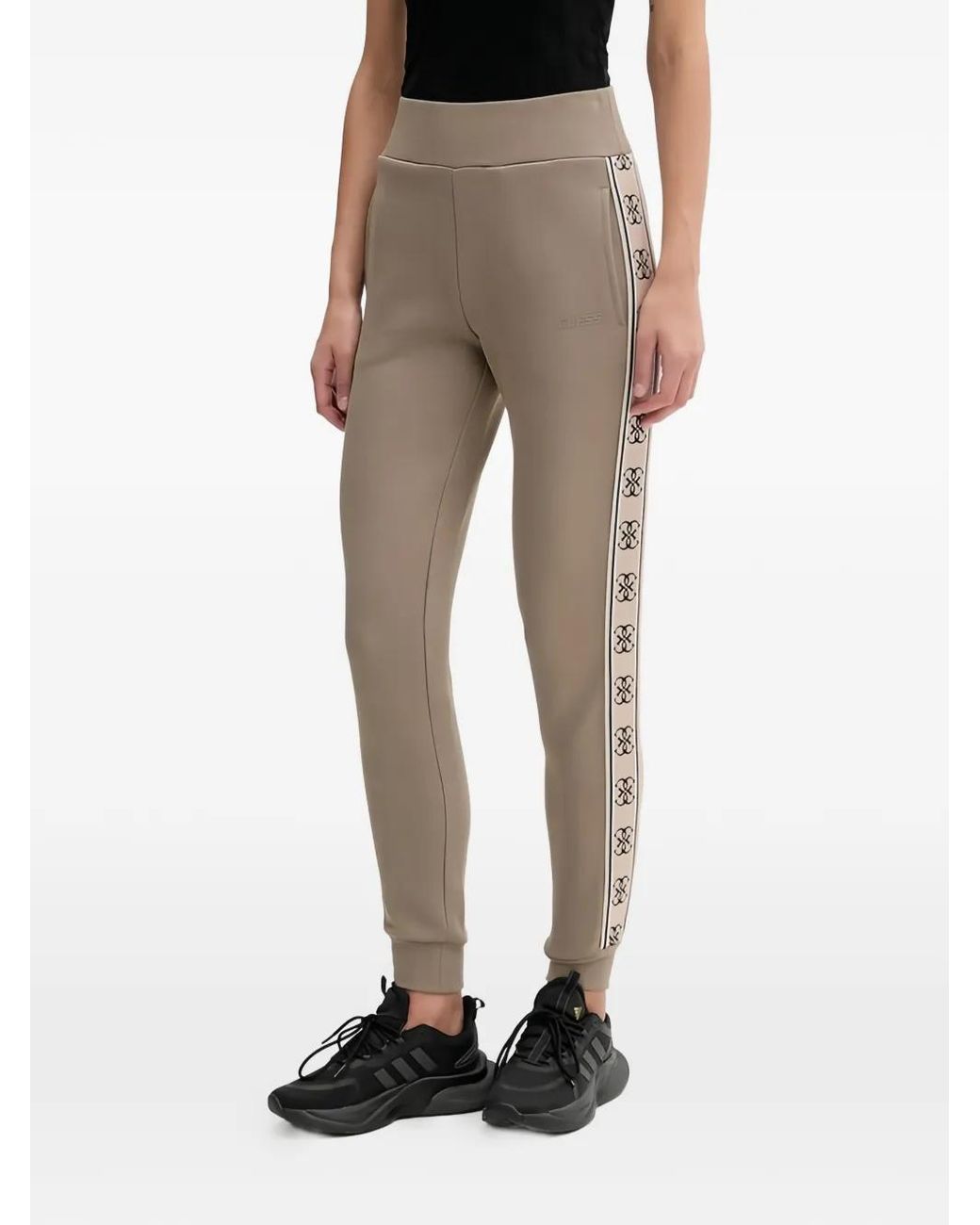 Guess Natural Side Logo Tape Joggers