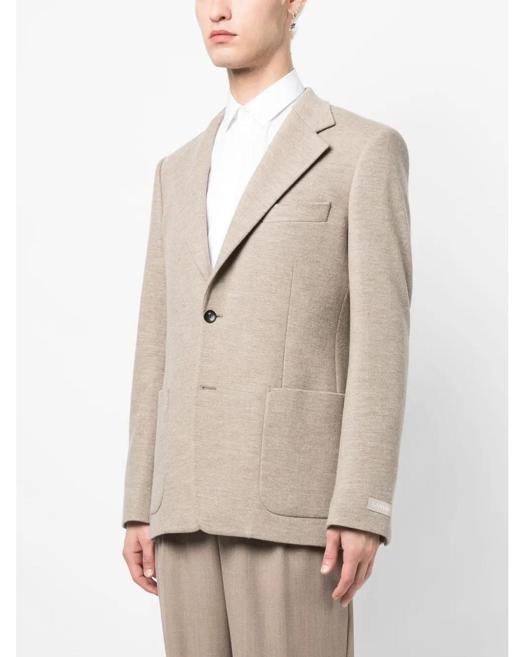 Lanvin Natural Virgin-Wool Blazer for men