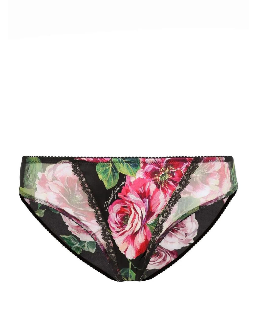 Dolce & Gabbana Pink Dna Floral-Print Briefs