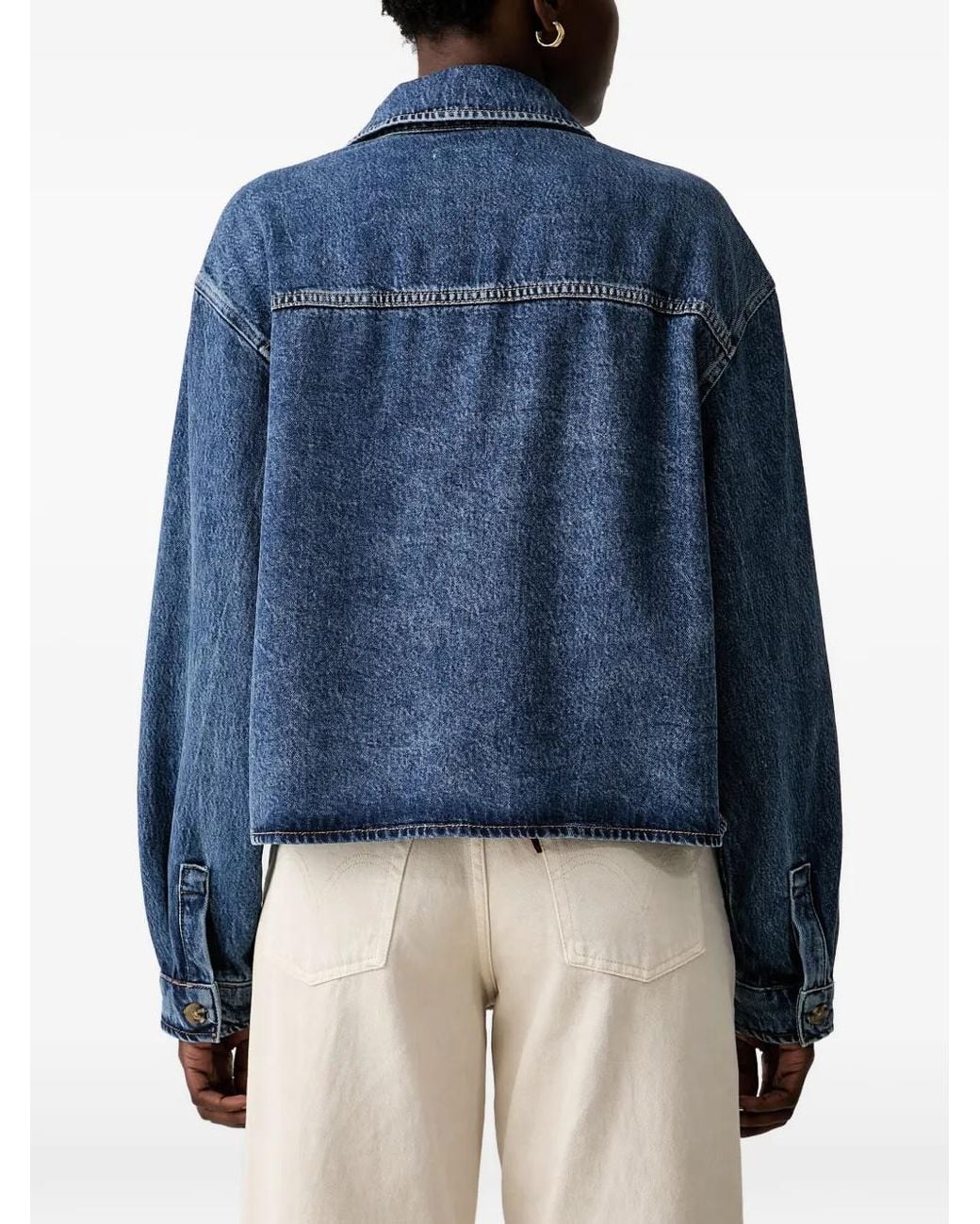 Marc O' Polo Blue Patch-Pocket Denim Jacket
