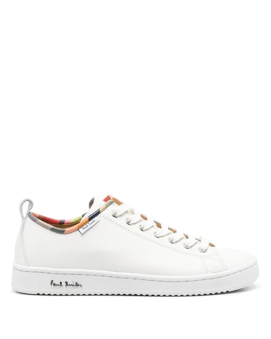 Paul Smith White Leather Sneakers