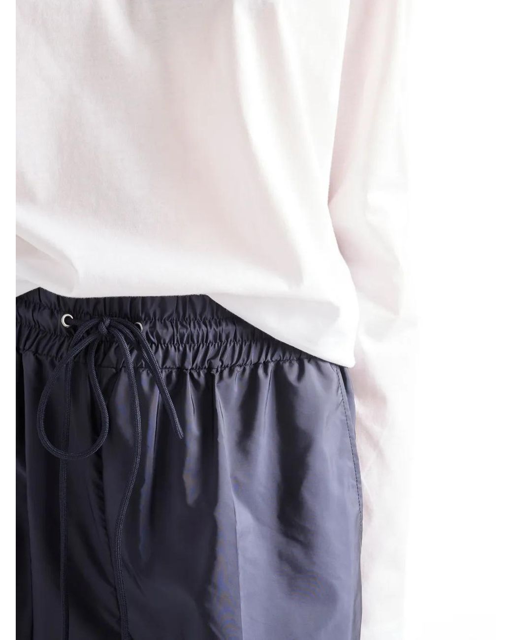 Prada White Cotton Long-Sleeve T-Shirt