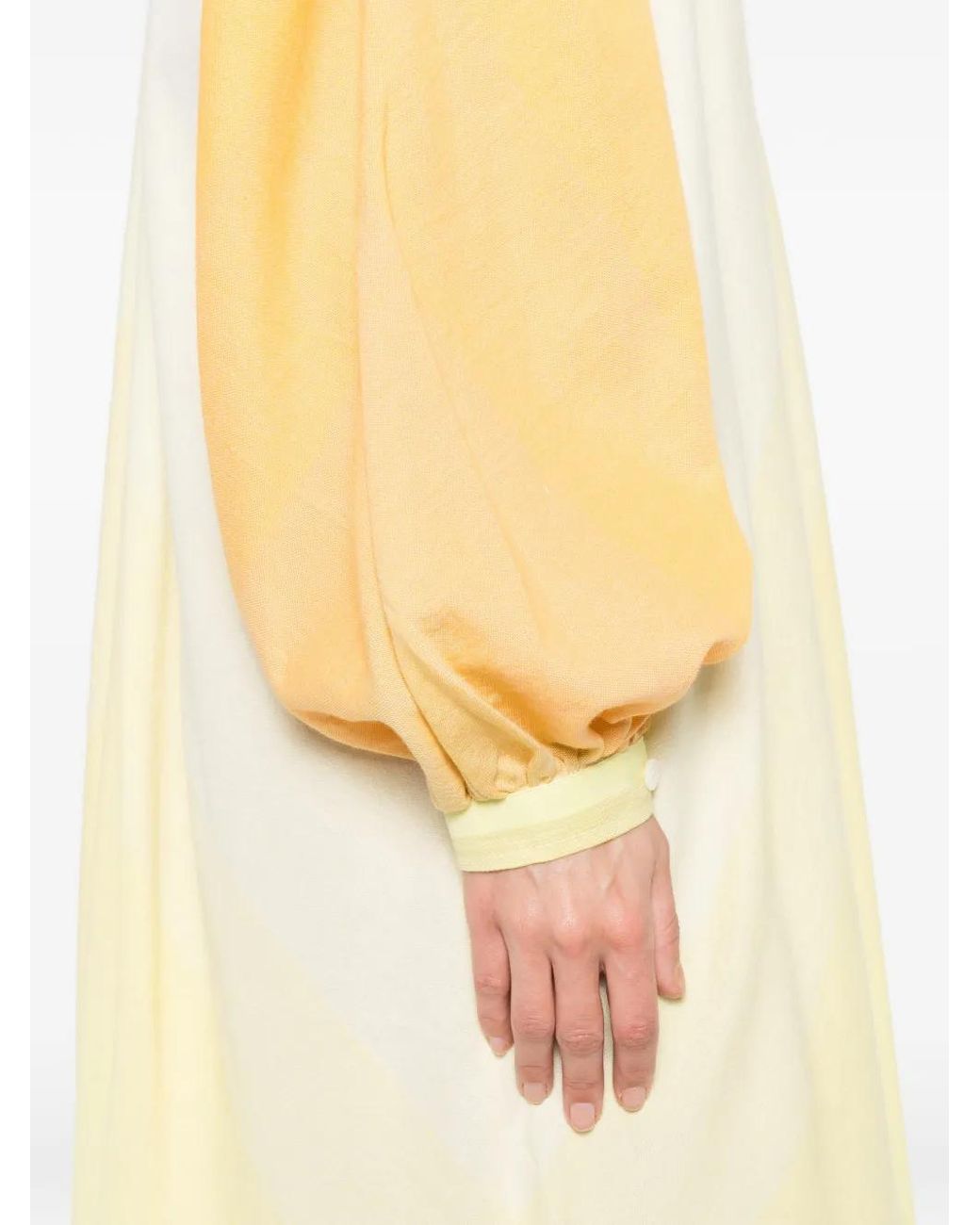 Marrakshi Life White V-Neck Long-Sleeve Maxi Dress