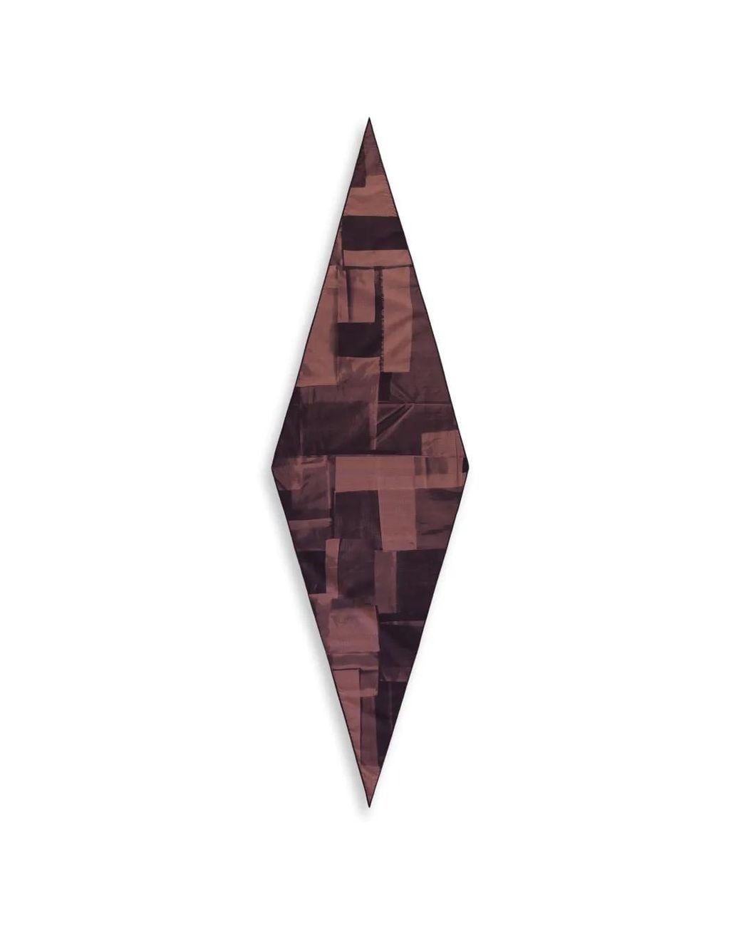 Zegna Purple Abstract-Print Diamond-Shaped Scarf for men