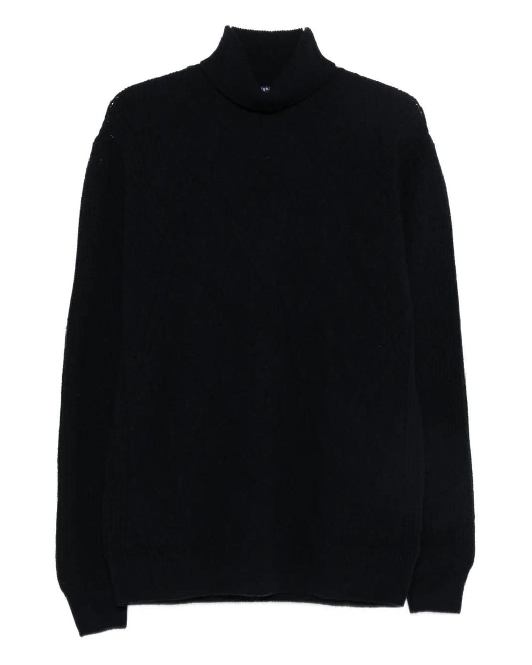 Barba Napoli Black Wool Sweater for men