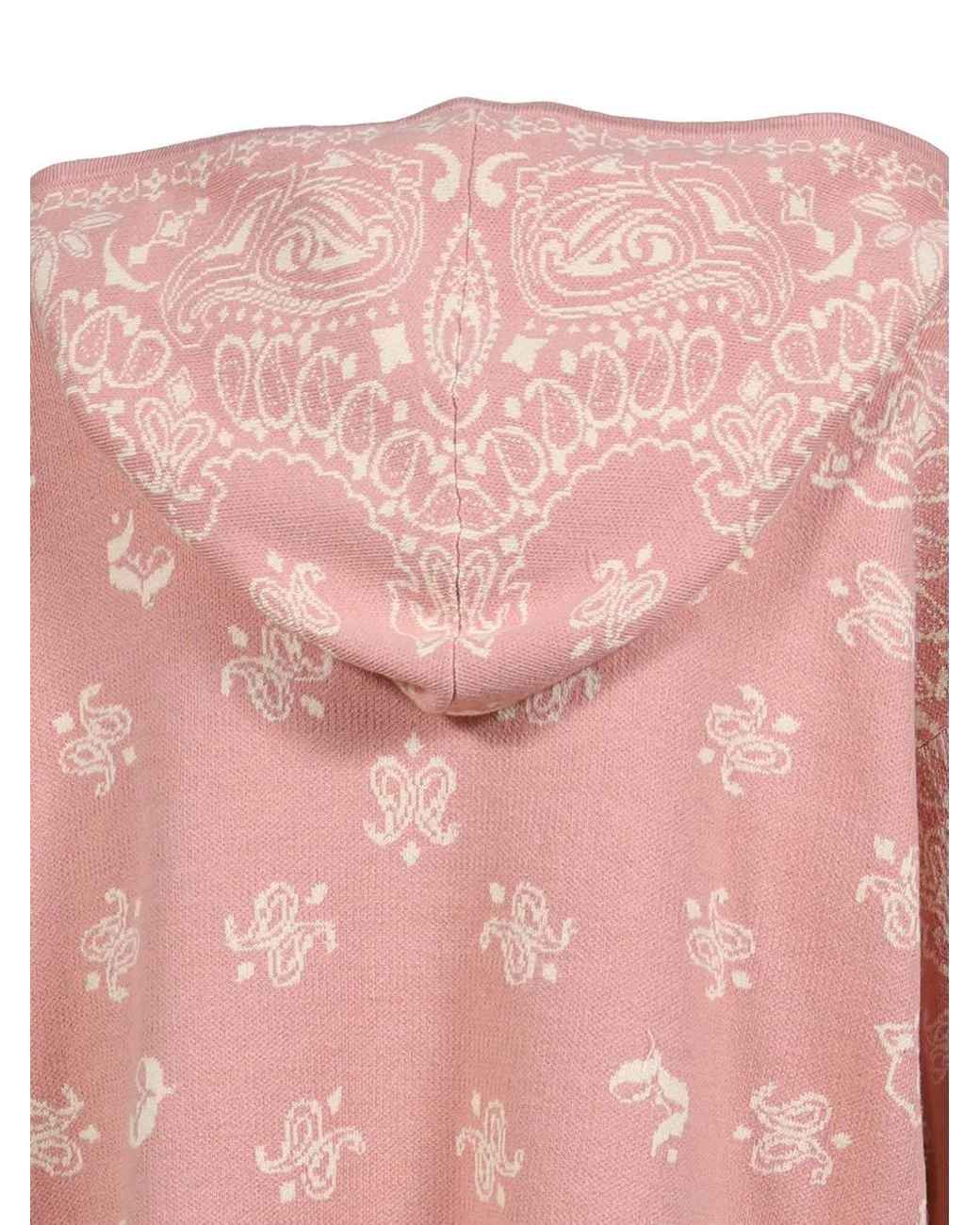 JUN/NAKAYAMA Pink Paisley-Jacquard Hoodie for men