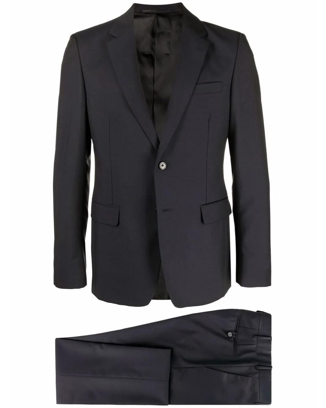 Prada Black Single-Breasted Virgin Wool-Blend Suit for men