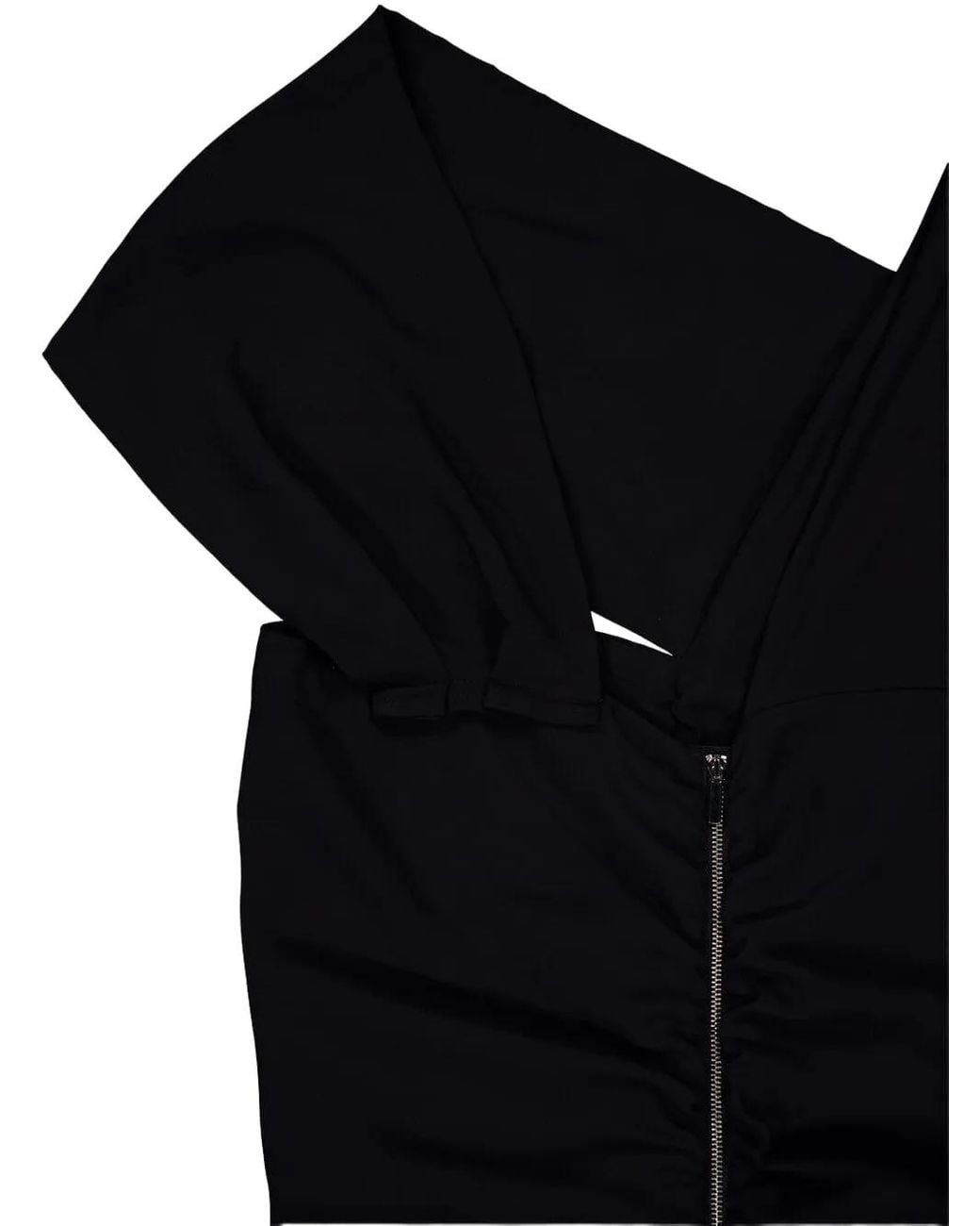 Colville Black Draped Top