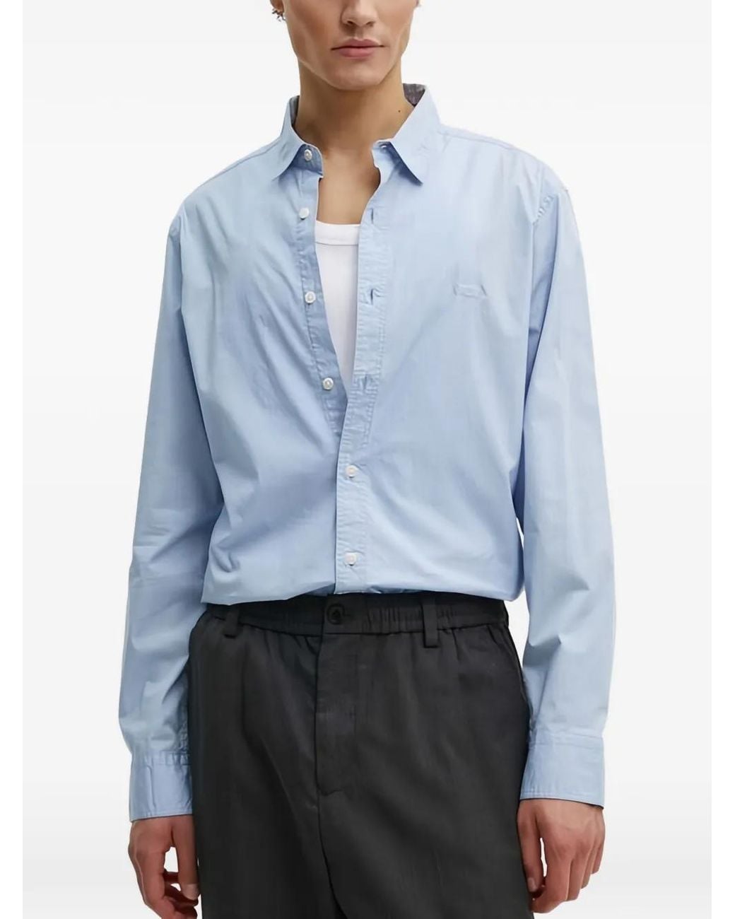 Levi's Blue Long-Sleeves Shirt for men