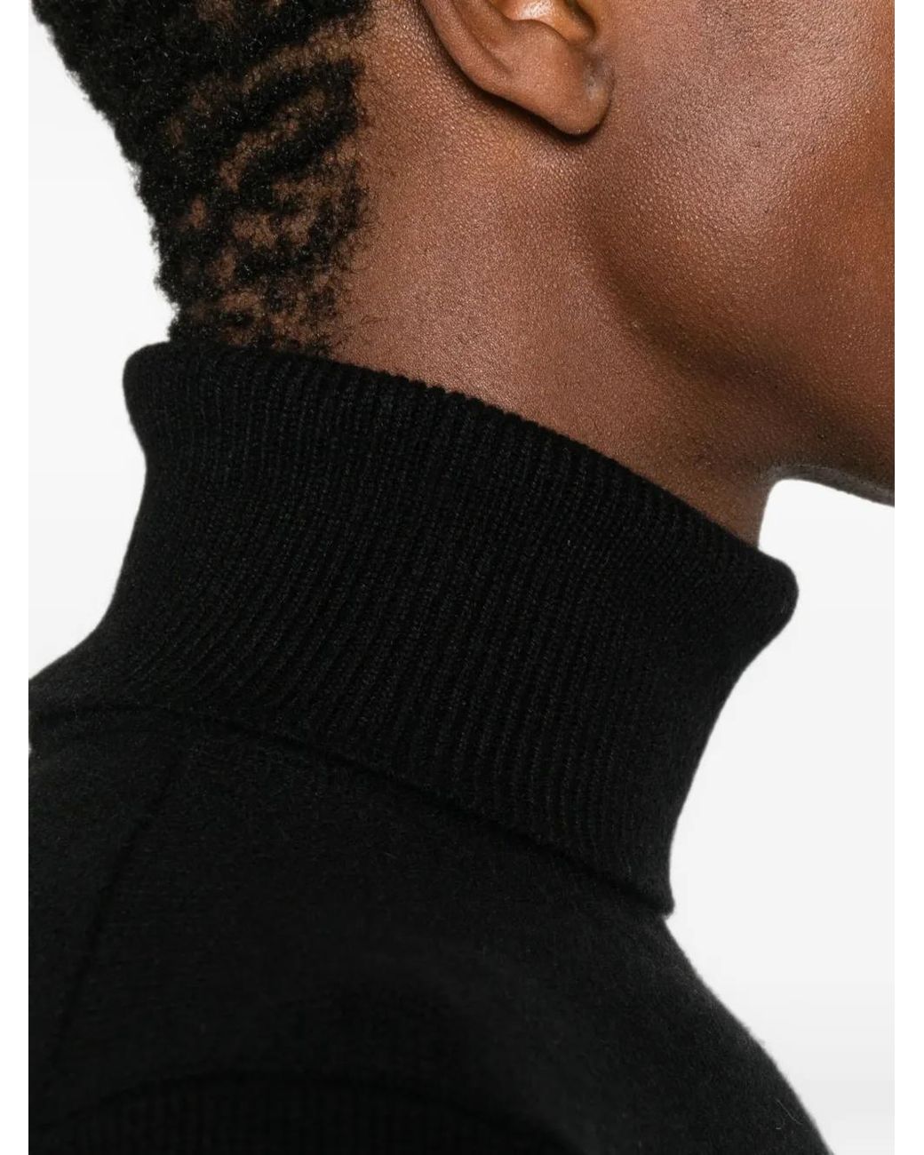 Malo Black Pull À Col Roulé for men