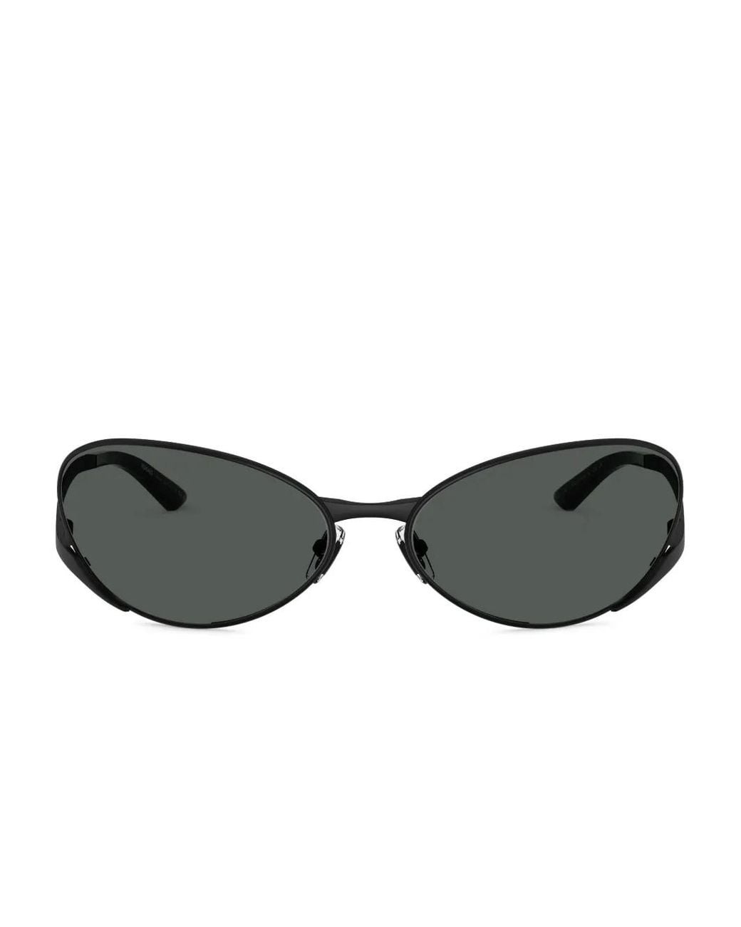 Versace Black Oval-Frame Sunglasses