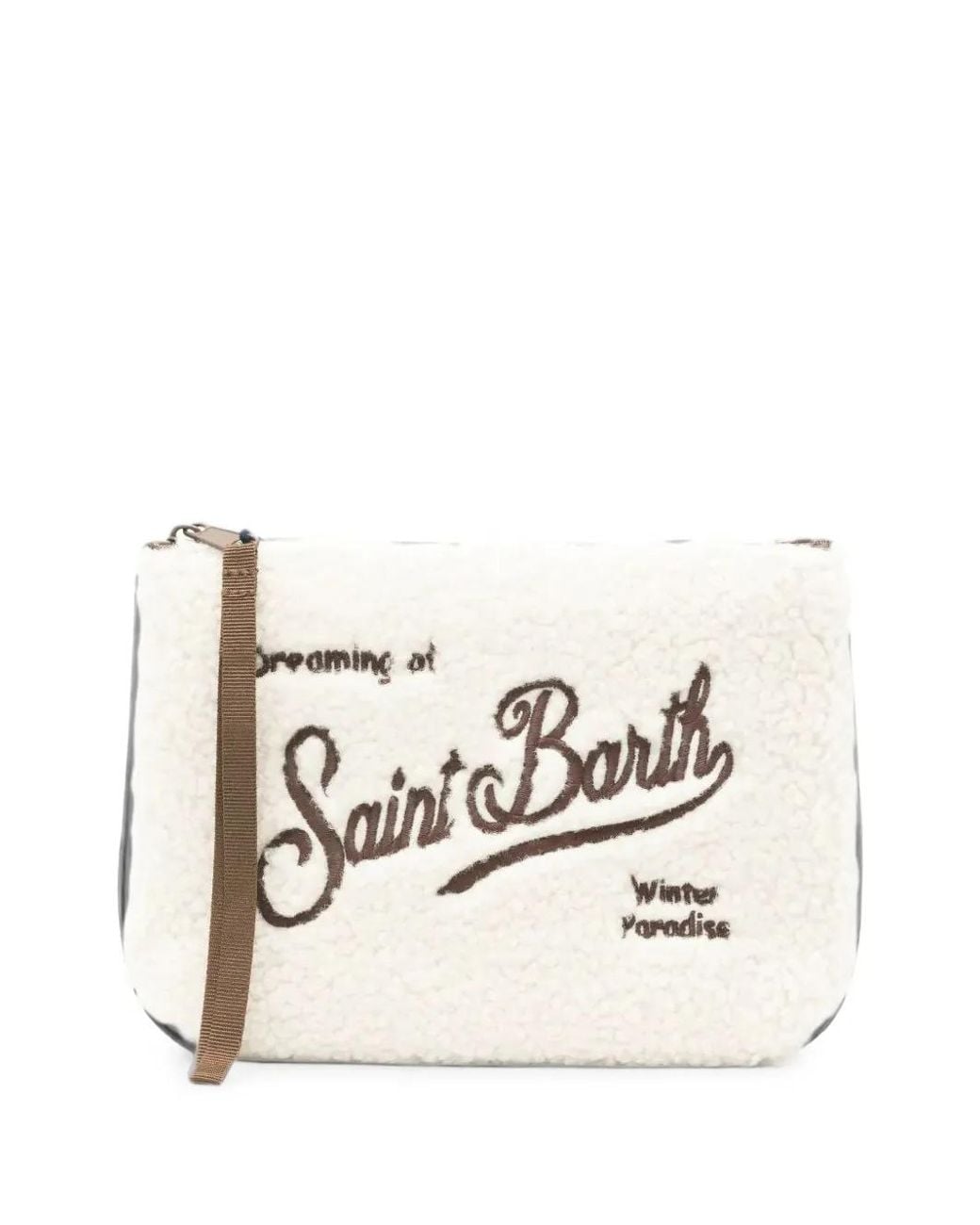Mc2 Saint Barth Natural Aline Teddy-Texture Clutch Bag
