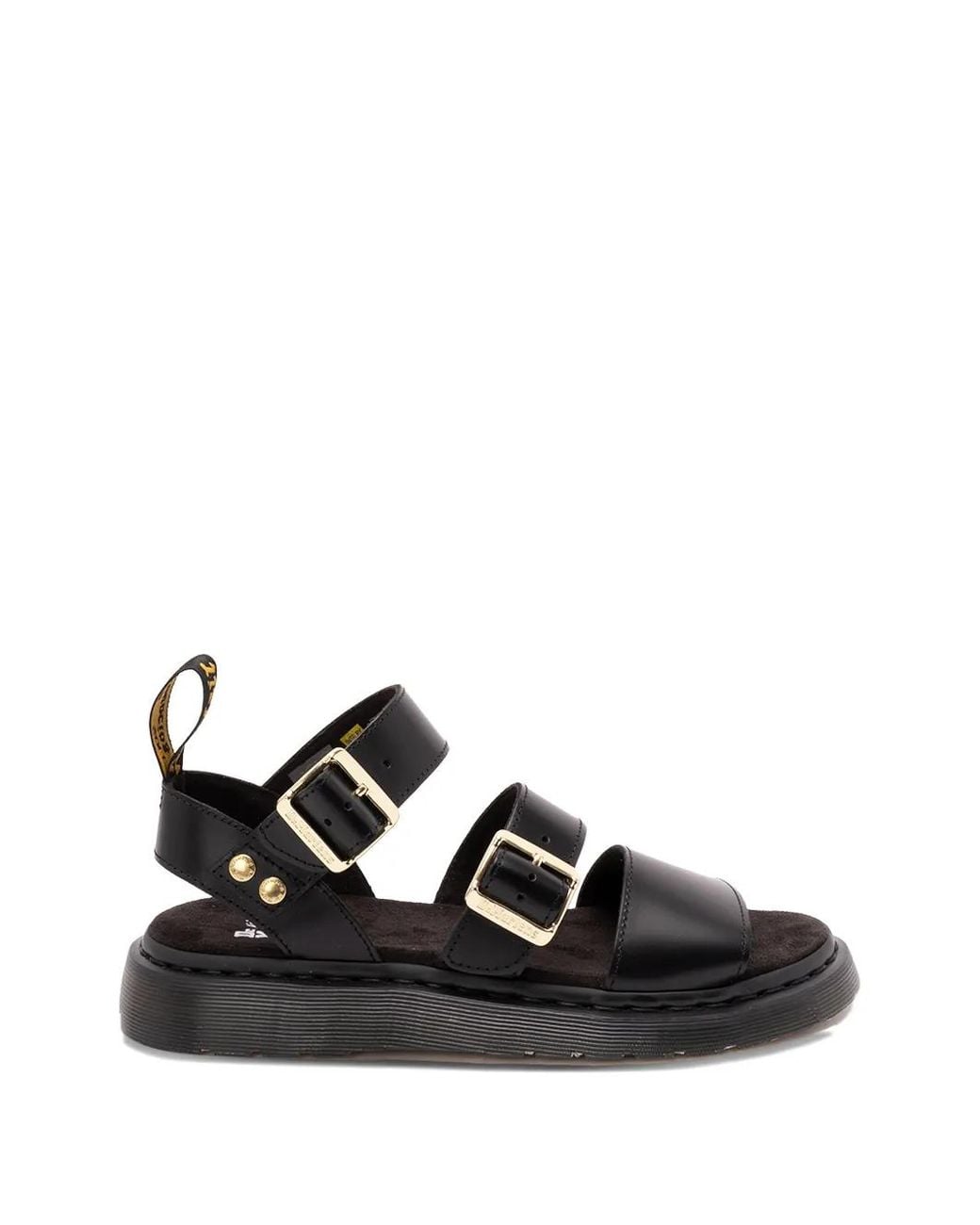 Dr. Martens Black Gryphon Strap Sandals