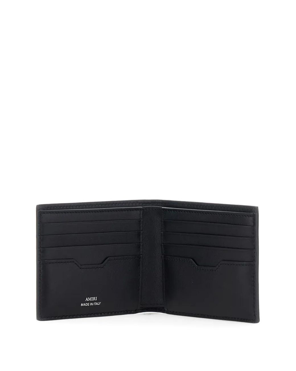 Amiri Black Logo-Plaque Bifold Wallet for men