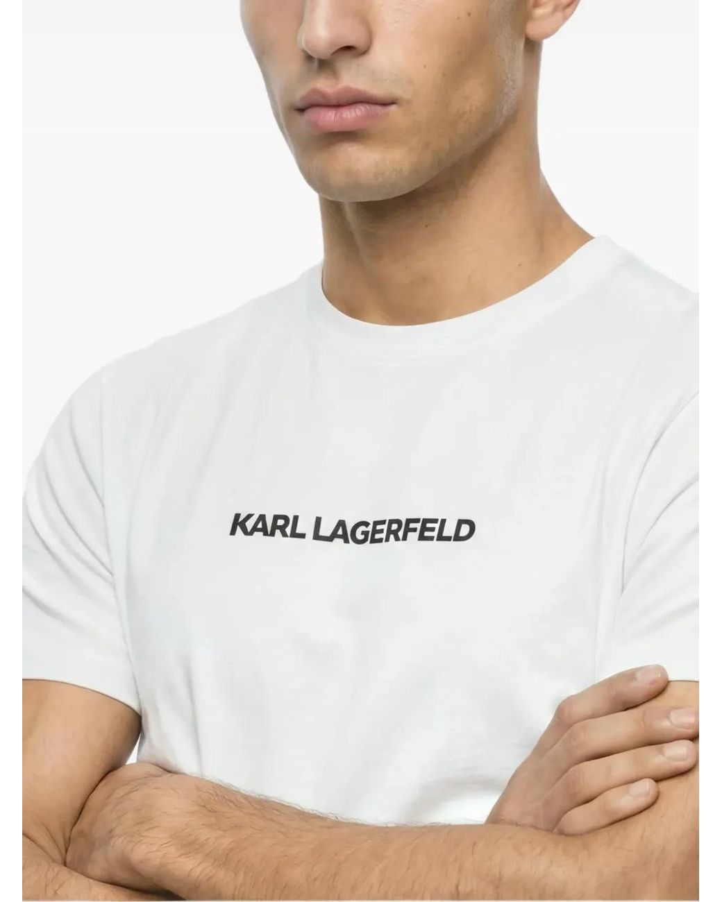 Karl Lagerfeld White Pyjama T-Shirt & Coffret Cadeau À Logo for men