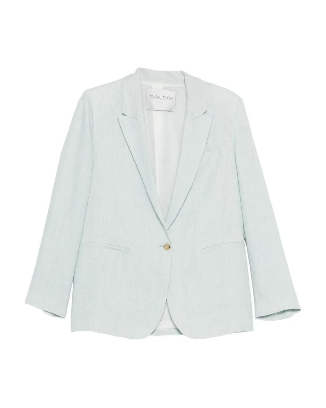 Forte_forte White Chic Single-Breasted Blazer