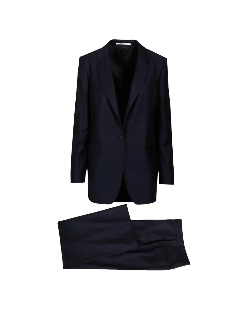 Tagliatore Black Single-Breasted Wool Suit
