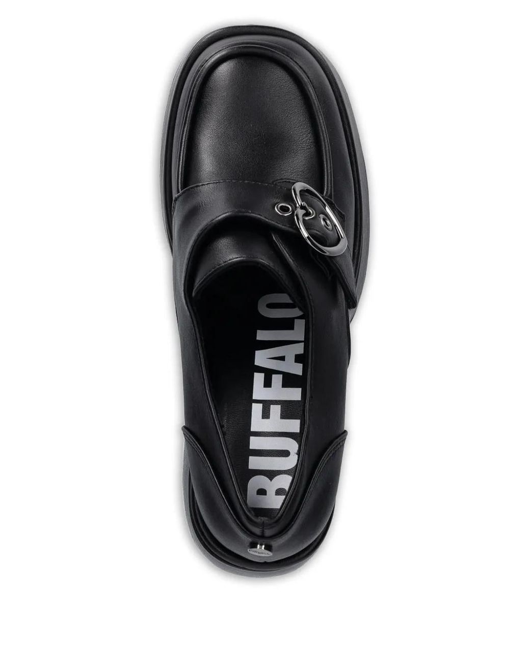 Buffalo Black Escarpins Plateforme À Boucle Cœur 125 Mm