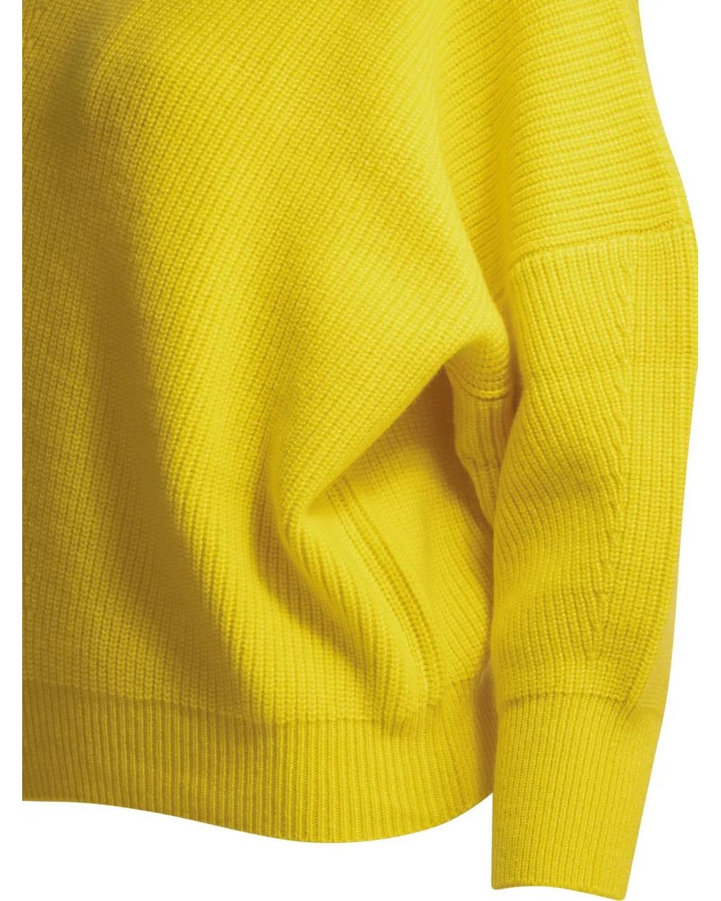 Sa Su Phi Yellow Ribbed-Knit Sweater