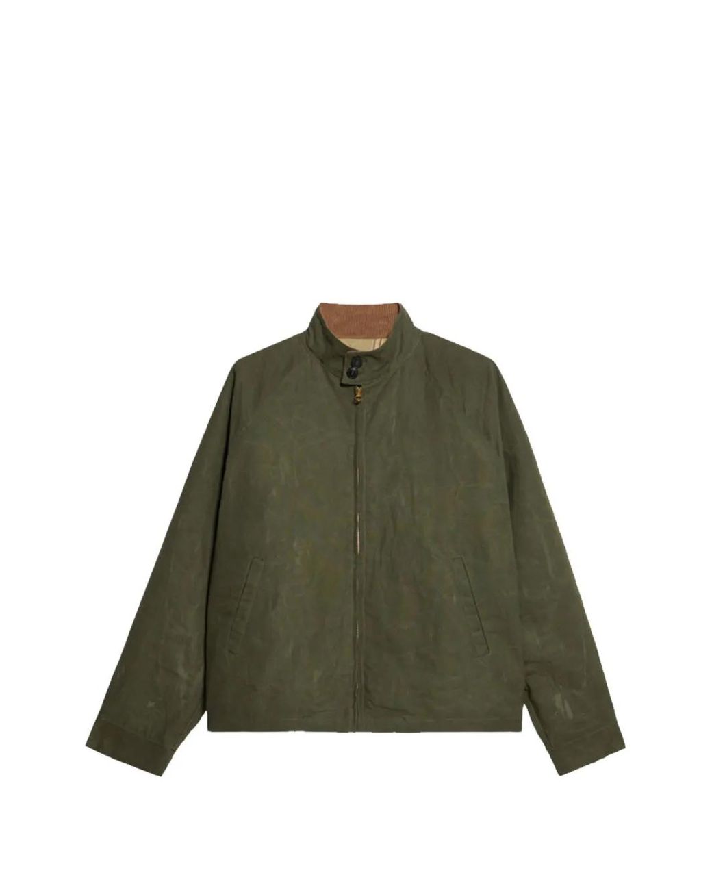 Fortela Green Carol Waxed Zip-Up Jacket for men