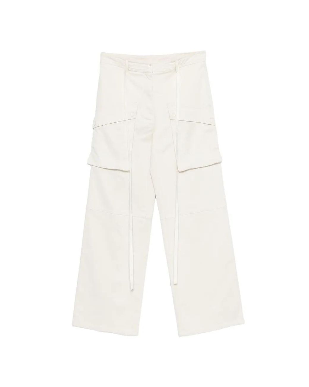 N°21 White Button Cargo Trousers