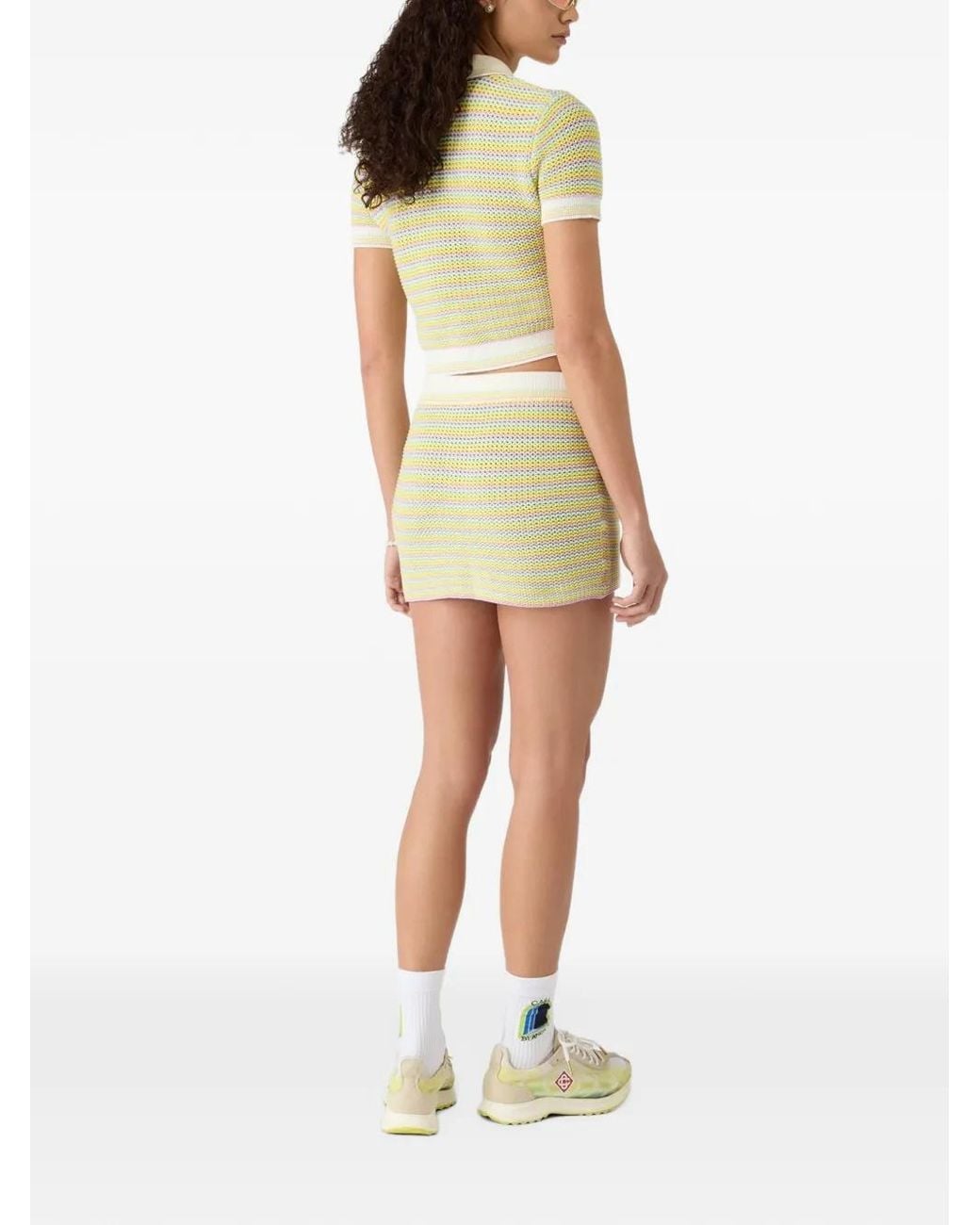 Casablanca Multicolor Striped Polo Shirt With Bourgeois-Style Logo