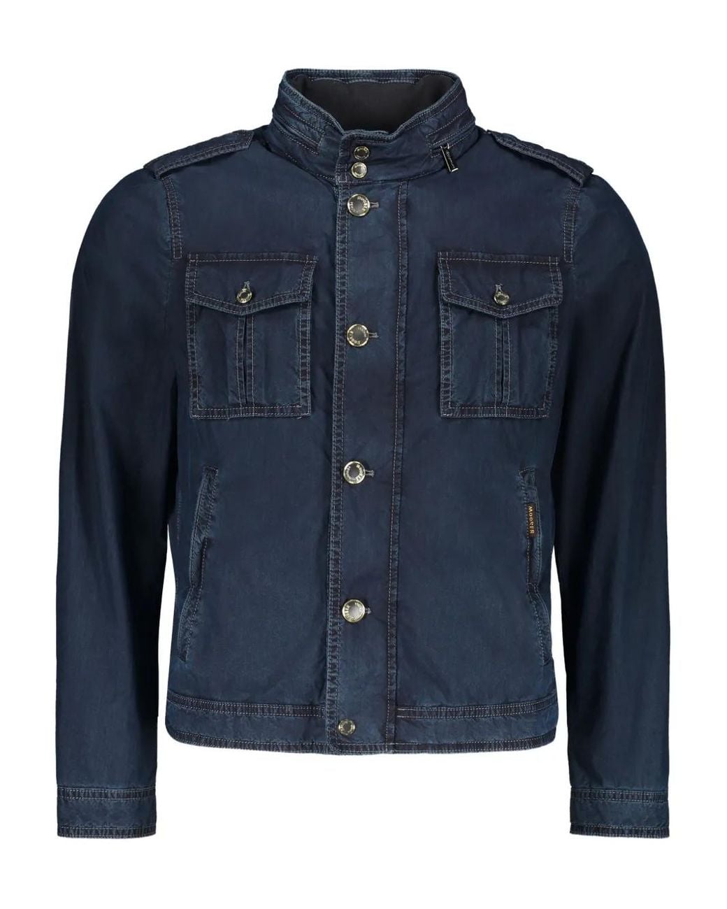 Moorer Blue Quinto Denim Jacket for men