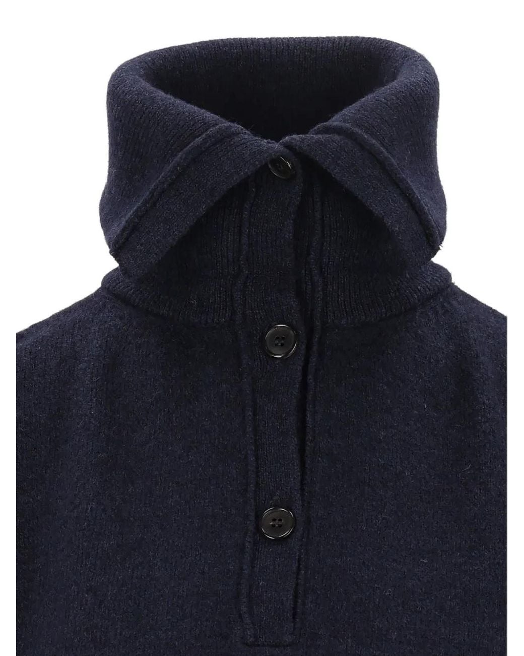 Grifoni Blue Button-Fastening Knitted Vest