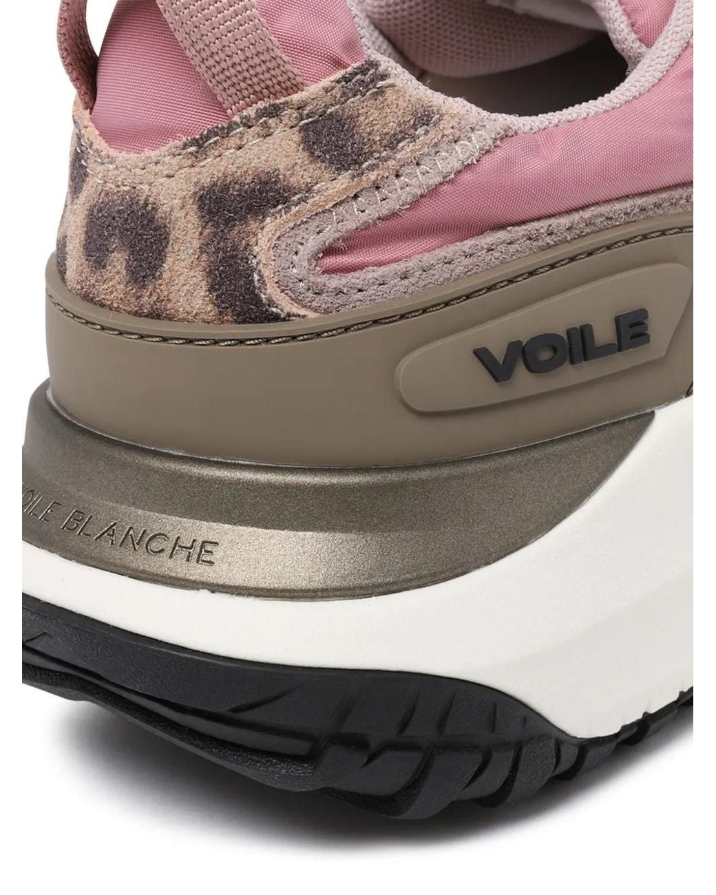 Voile Blanche Pink Baskets À Imprimé Léopard